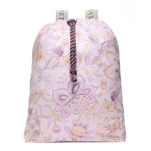 Victoria’s Secret 2 in 1 Beach Towel Backpack Pool Bag Purple Floral NWT